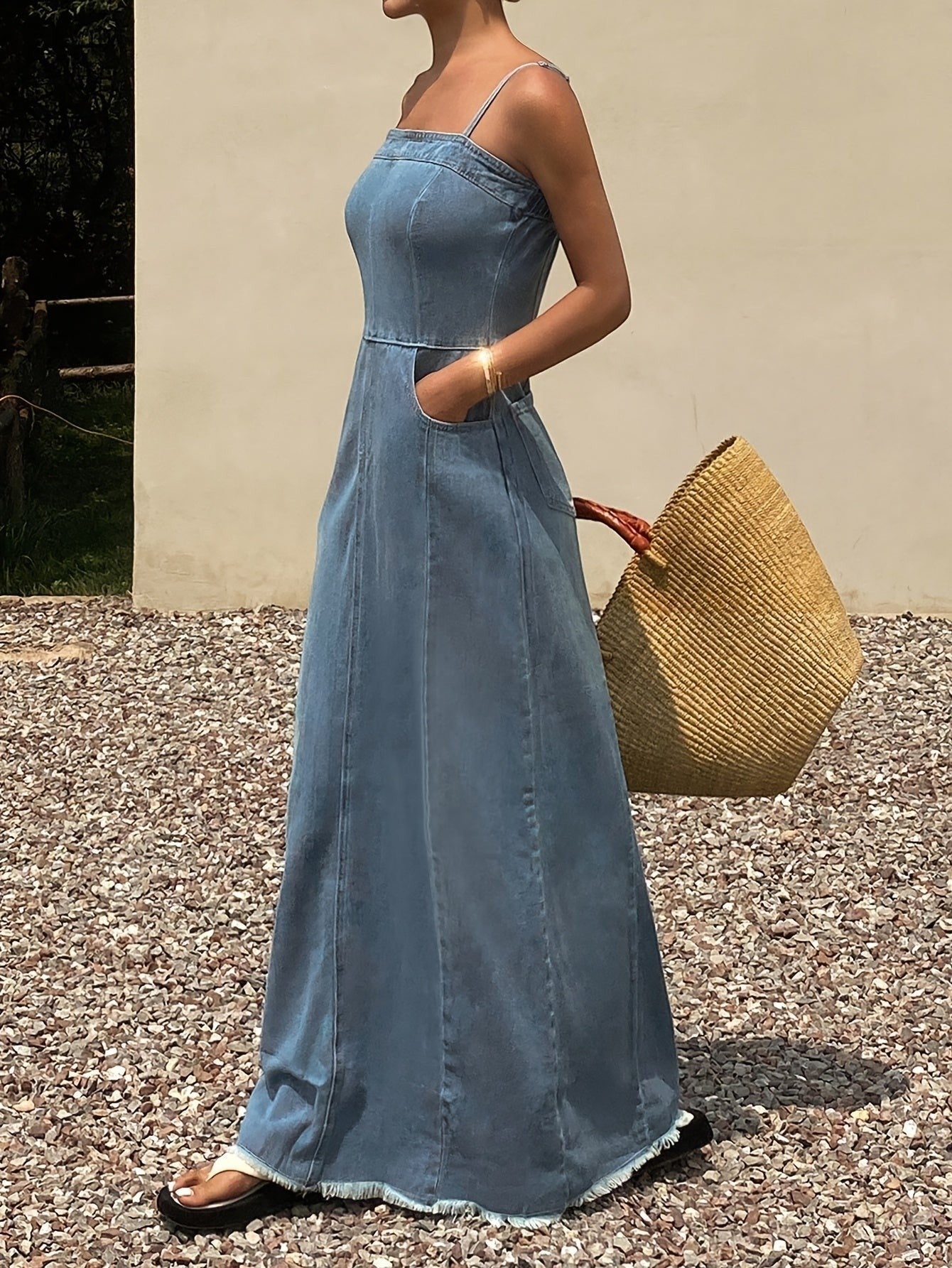 Valentina | Vestido Maxi Vaquero Vintage