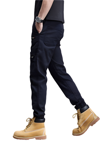 Alvin - Pantalones de chándal elegantes y elásticos con cordón para hombres