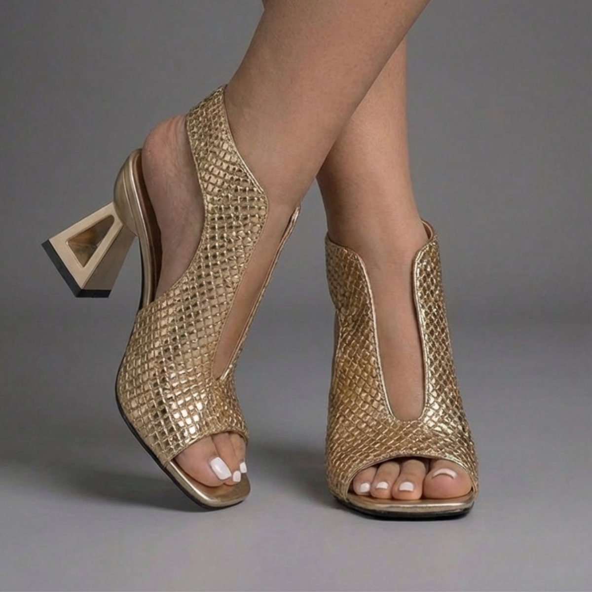 Elena | Sandalias Elegantes con Tacón Estable