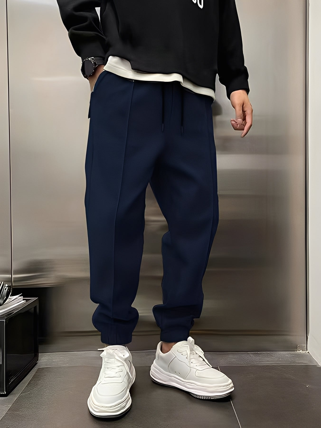 Wallace - Pantalones deportivos casuales y cómodos para hombre