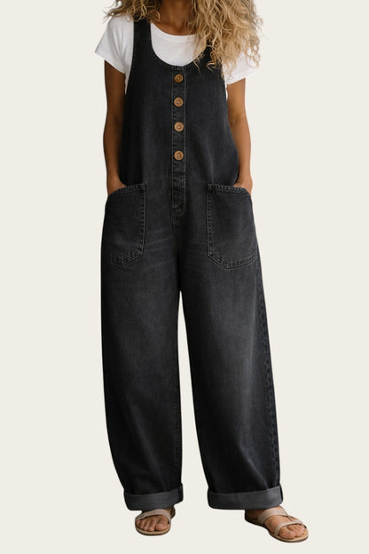 Belen | Peto Denim de Algodón Lavado Vintage