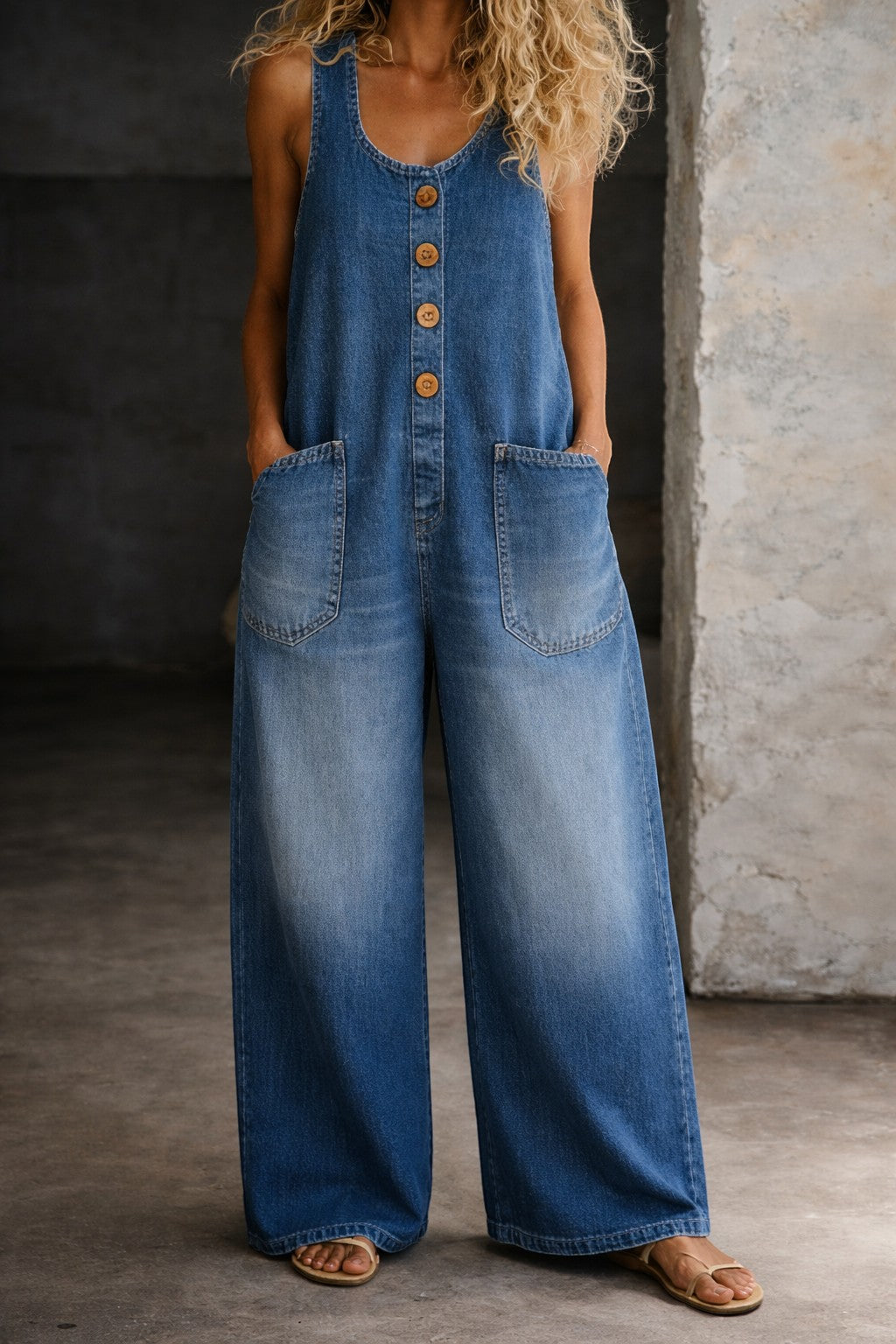 Salome | Mono Denim de Algodón con Lavado Vintage