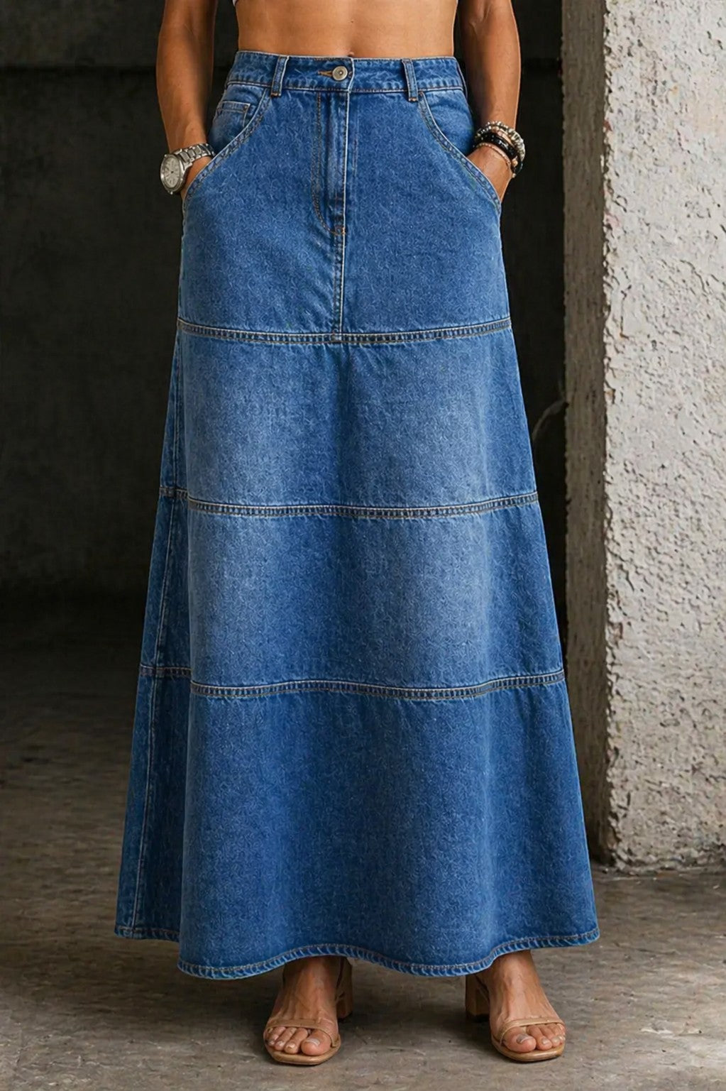 Maria | Falda Denim Midi