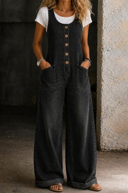 Belen | Peto Denim de Algodón Lavado Vintage