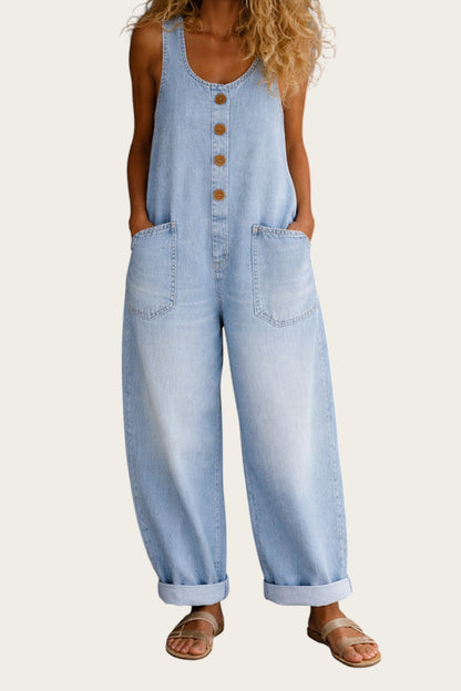 Sara | Peto Denim de Algodón Lavado Vintage