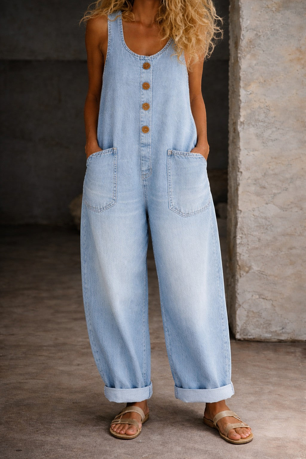 Salome | Mono Denim de Algodón con Lavado Vintage