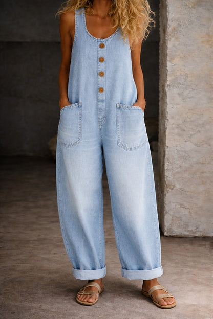 Salome | Mono Denim de Algodón con Lavado Vintage