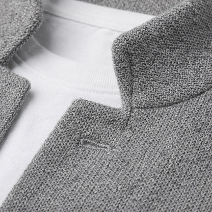 Tebas - Cardigan moderno con cuello alto