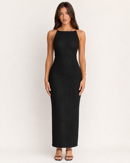 Vestido Camisola con Textura Ondulada