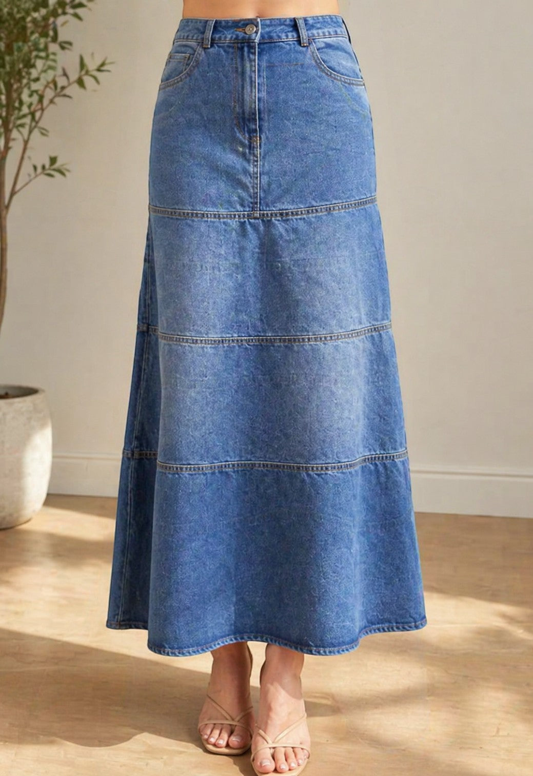 Maria | Falda Denim Midi