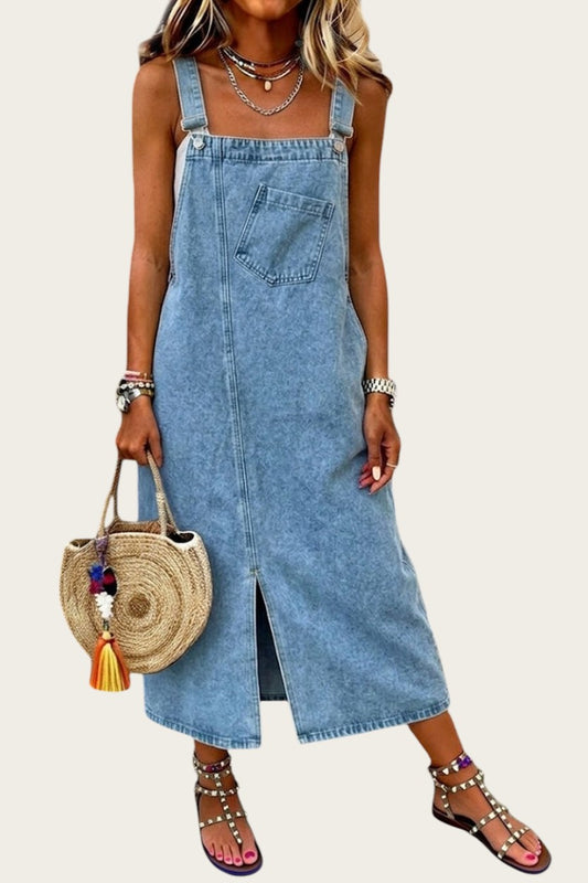 Susana | Vestido Denim Tipo Peto Casual