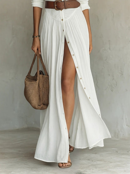 Jana - Vestido largo con cuello vuelto y mangas largas