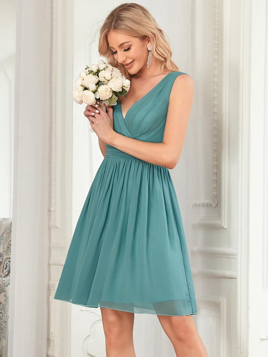 Élise™ | Vestido Midi de Chifón con Escote en V
