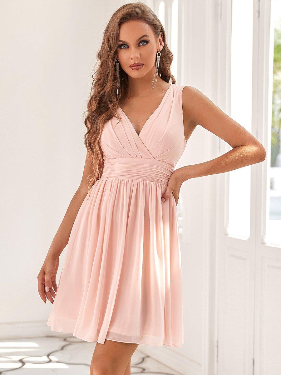 Élise™ | Vestido Midi de Chifón con Escote en V