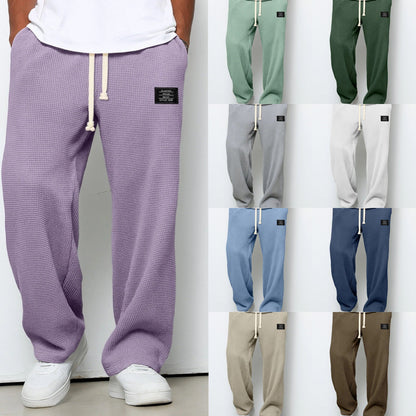Lorenzo | Pantalones anchos con trama de panal