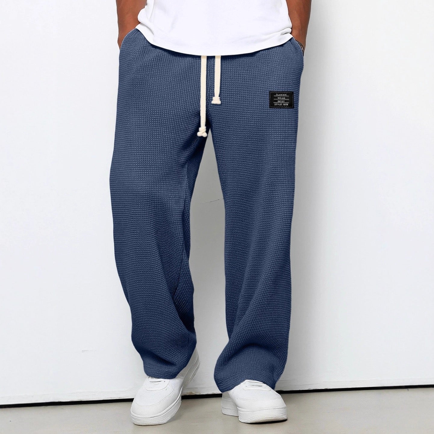 Lorenzo | Pantalones anchos con trama de panal