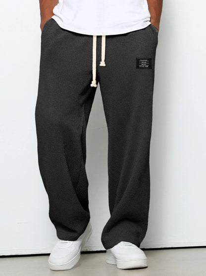 Lorenzo | Pantalones anchos con trama de panal