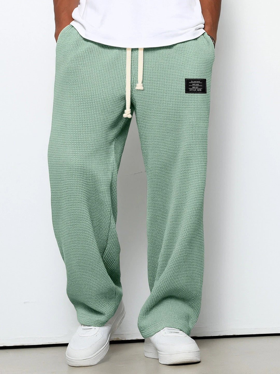 Lorenzo | Pantalones anchos con trama de panal