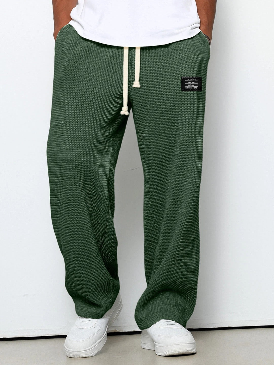 Lorenzo | Pantalones anchos con trama de panal