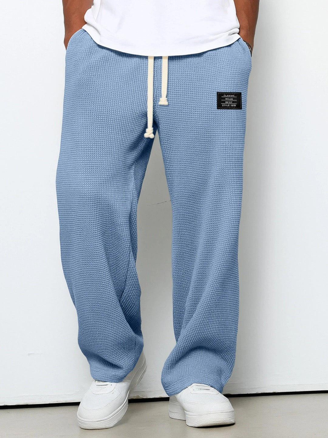 Lorenzo | Pantalones anchos con trama de panal