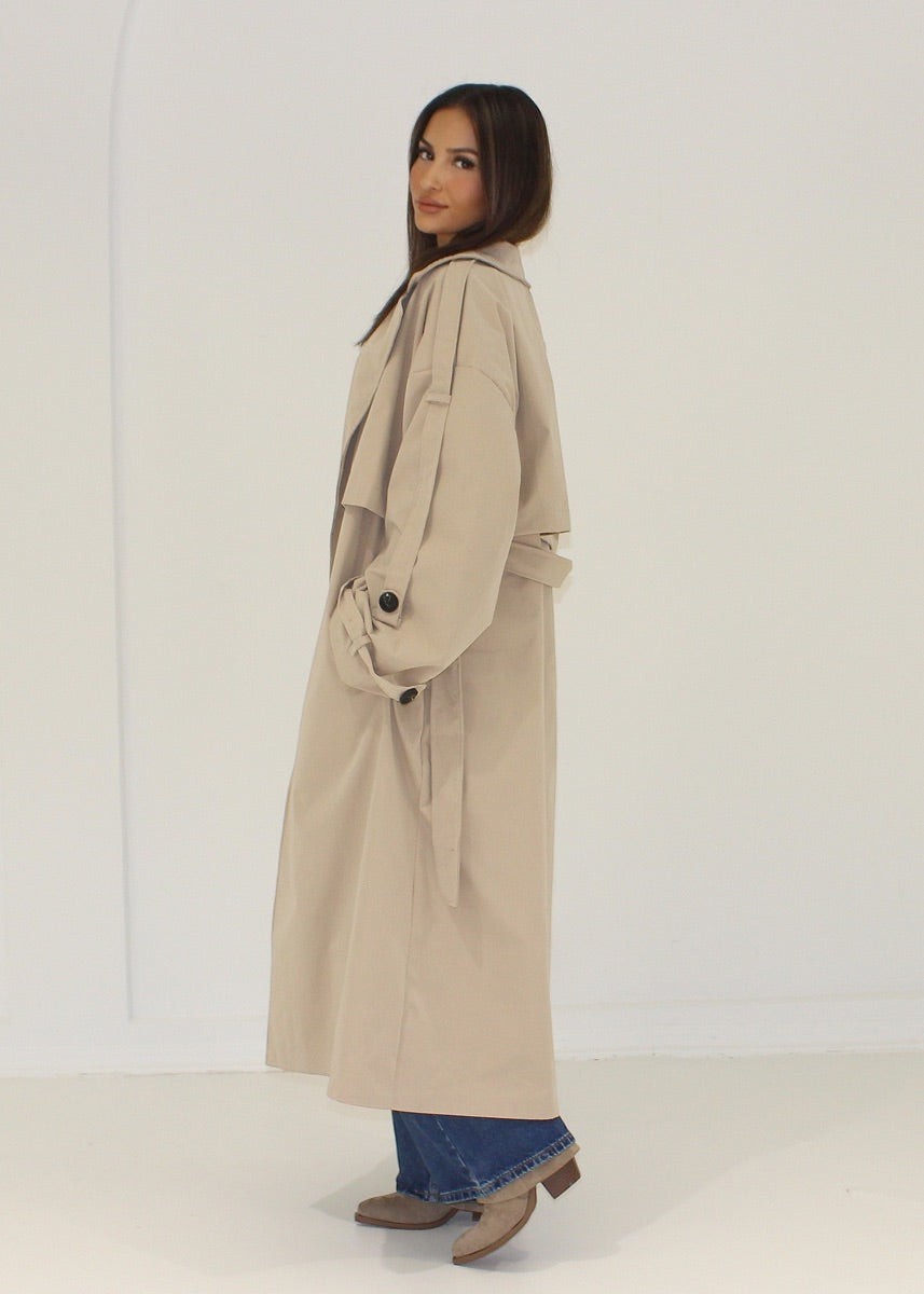 Emilia - Gabardina oversize