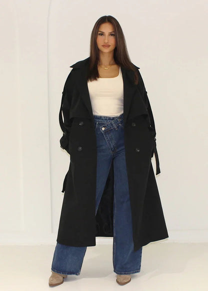 Emilia - Gabardina oversize