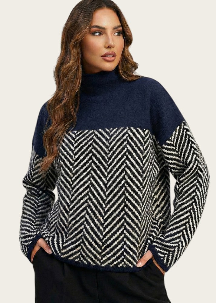 Nora - Jersey de cuello alto
