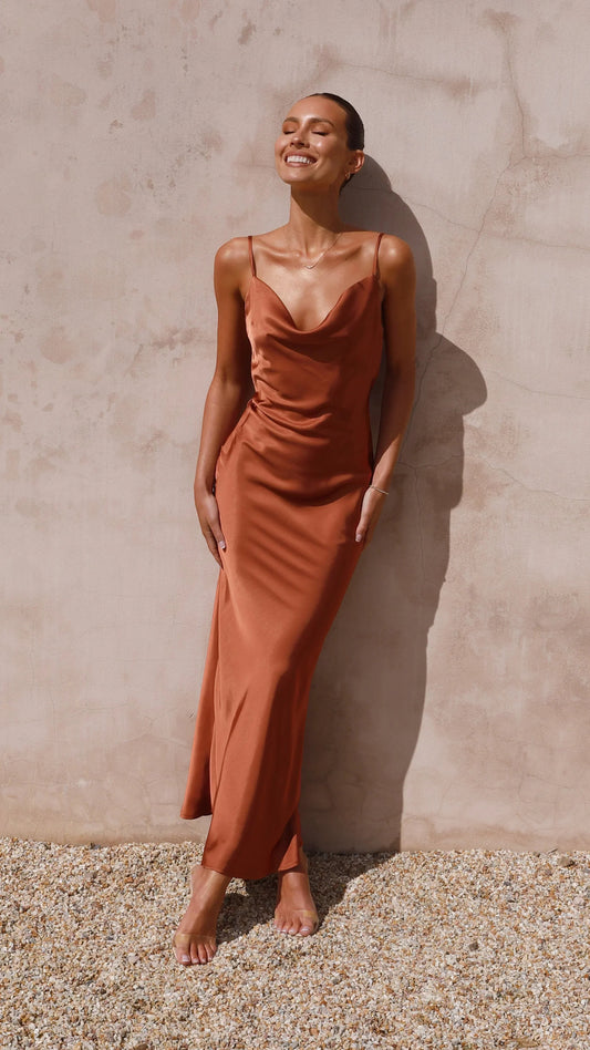 Marga - Vestido largo de tirantes
