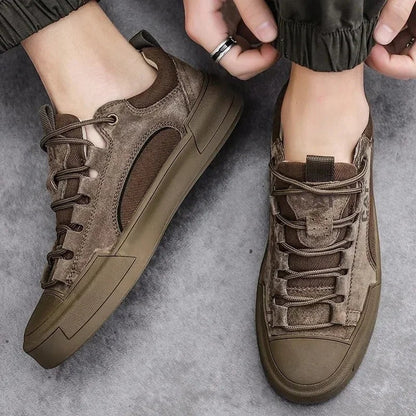 UrbanEdge - Zapatillas de Cuero Vegano Premium