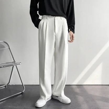 Emil – Pantalones anchos para hombre con pliegues