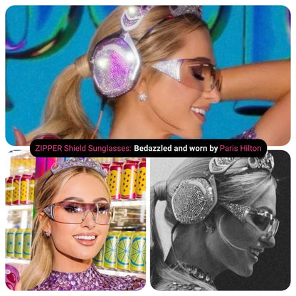 Gafas De Sol Escudo Zipper *Vistas En: Blue Ivy Carter & Paris Hilton*