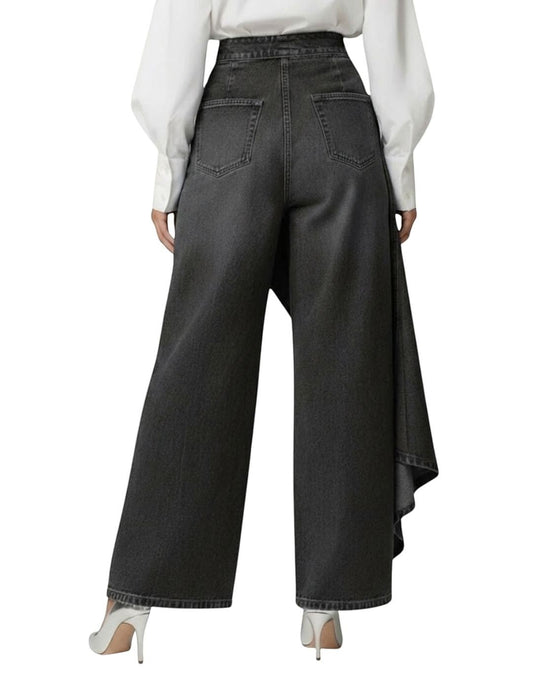 Lua - Falda-pantalón vaquero cruzada