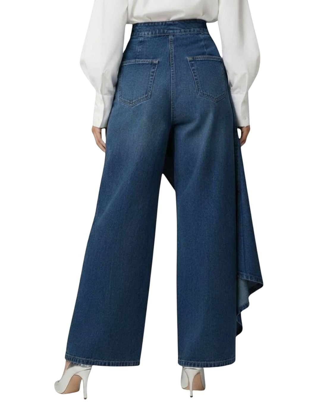 Lua - Falda-pantalón vaquero cruzada