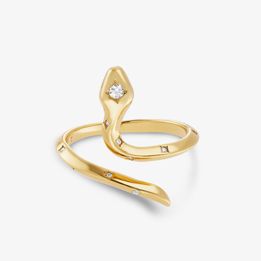 Anillo Naja Blanco