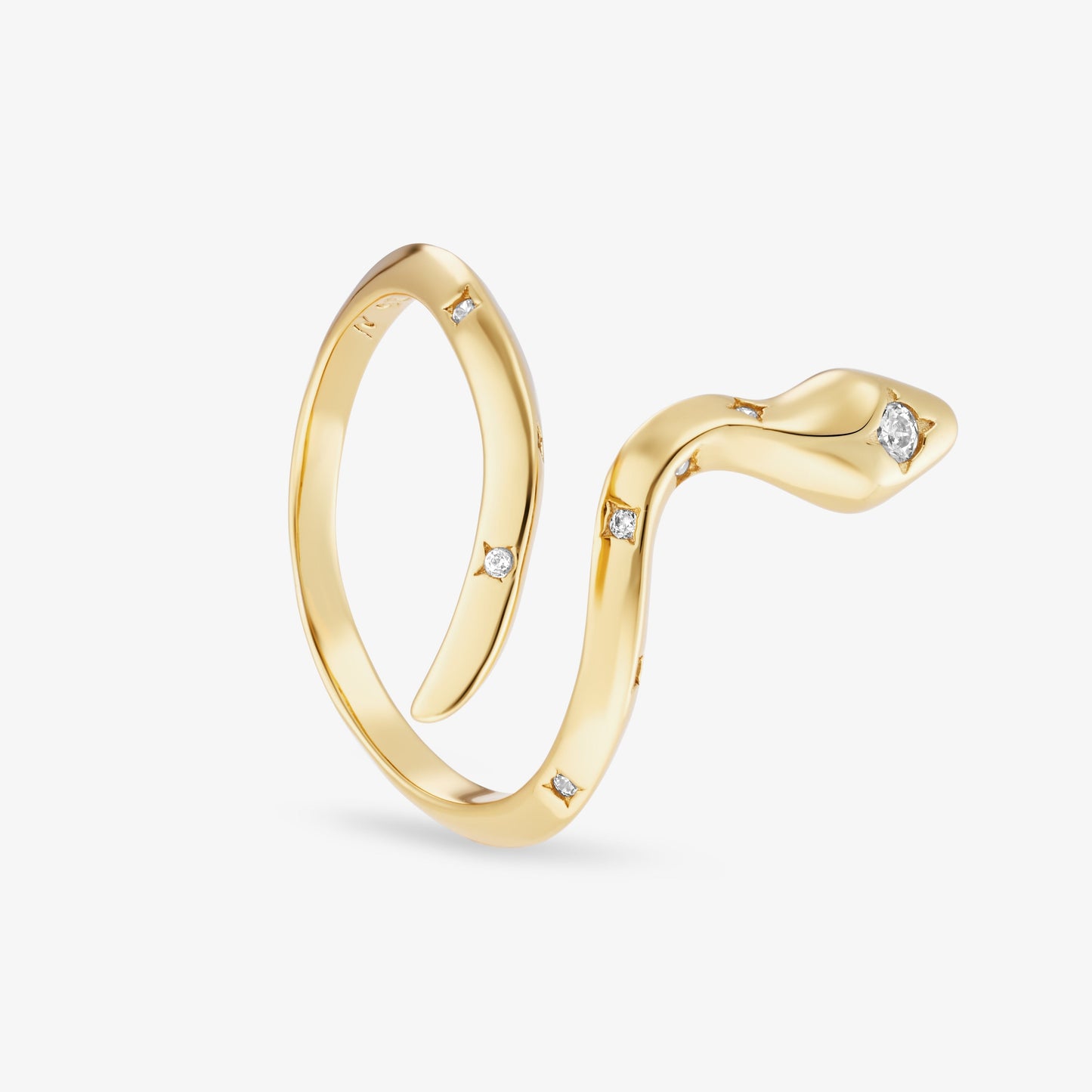 Anillo Naja Blanco