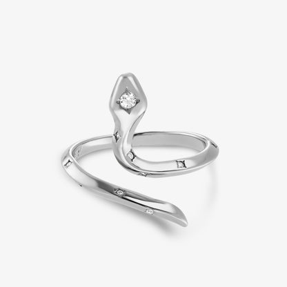 Anillo Naja Blanco