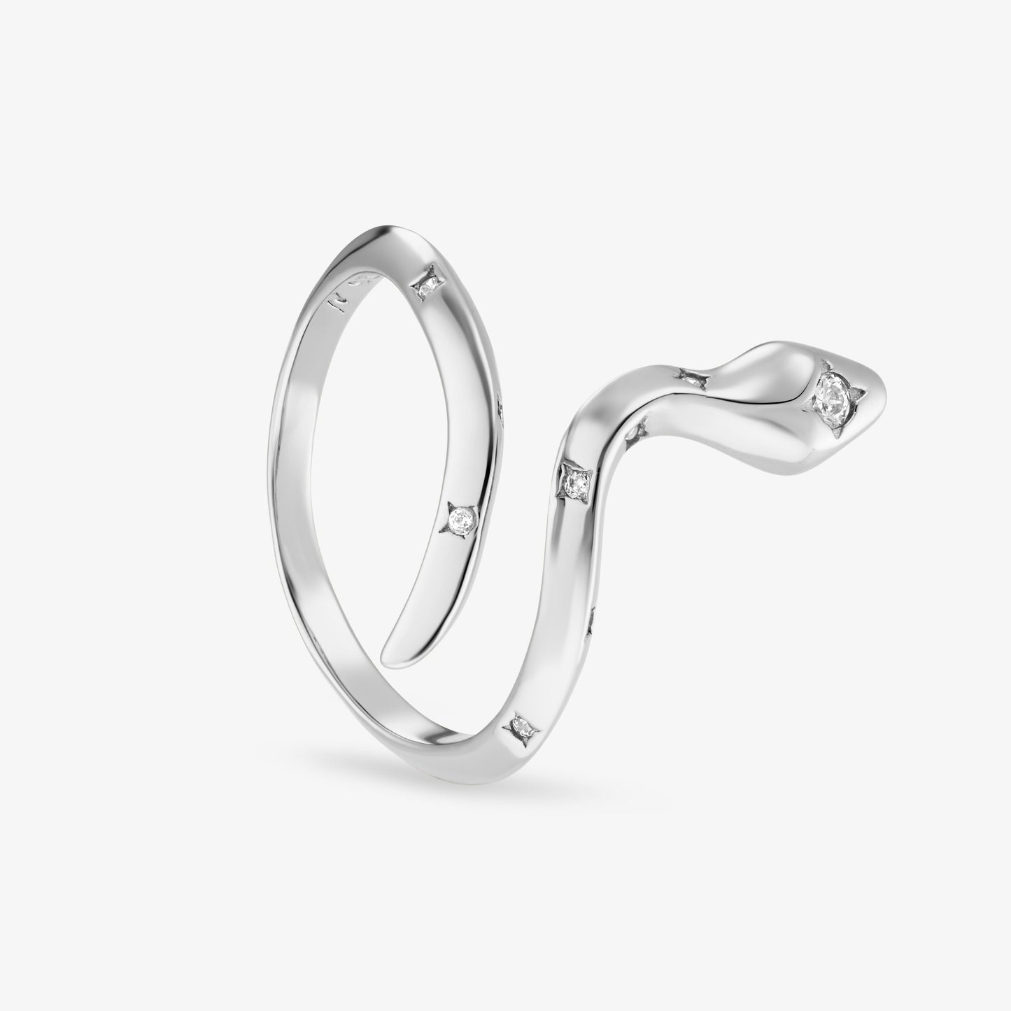 Anillo Naja Blanco