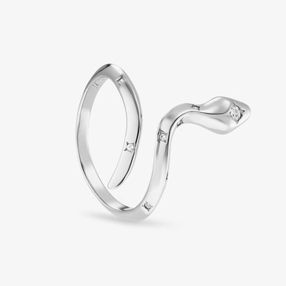 Anillo Naja Blanco