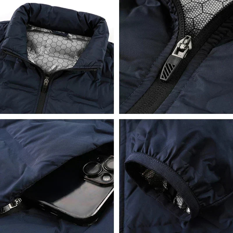 Aaron | Chaqueta de plumón cálida y elegante para hombres