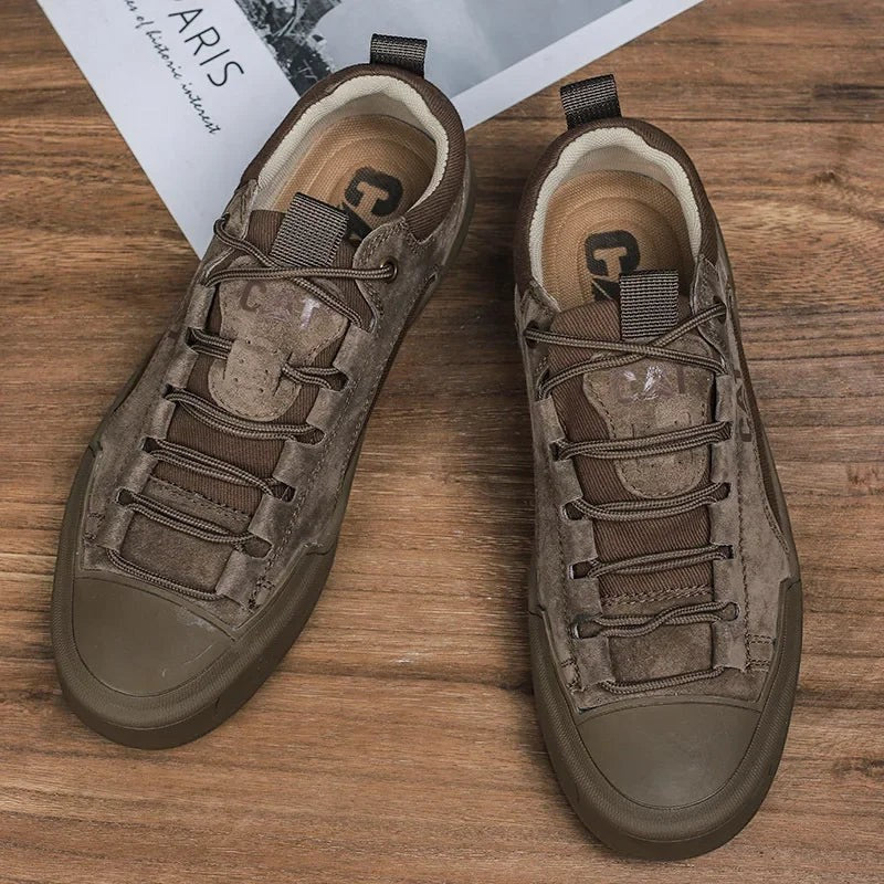 UrbanEdge - Zapatillas de Cuero Vegano Premium