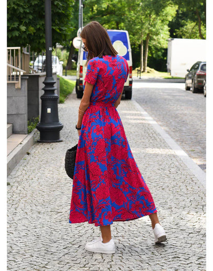 Julia | Vestido Elegante con Escote en V y Corte Moldeador
