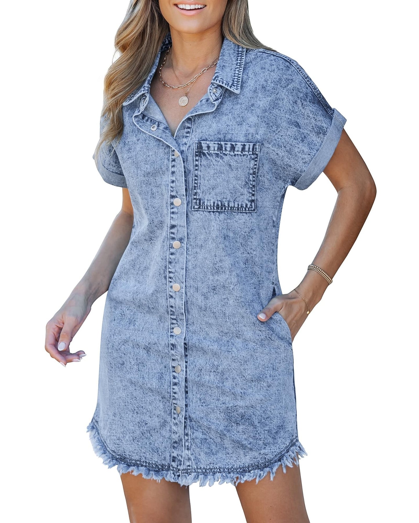 Kelia | Vestido Camisero Vaquero