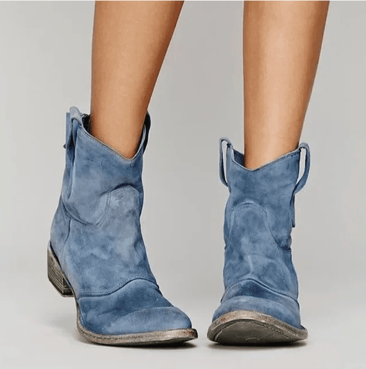 Charlotte - Botas ortopédicas de piel ante