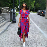 Julia | Vestido Elegante con Escote en V y Corte Moldeador