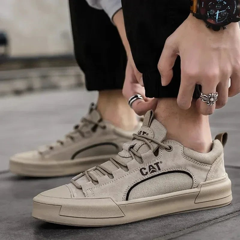 UrbanEdge - Zapatillas de Cuero Vegano Premium