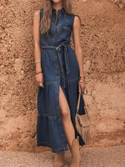 Catalina | Vestido Vaquero con Botones Frontales