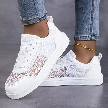 Dentelle | Zapatillas De Encaje Floral