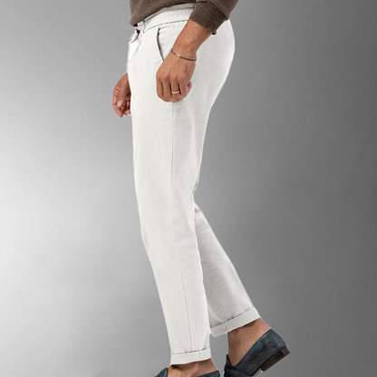Jacob - Pantalones de lino para hombre, comodidad y estilo