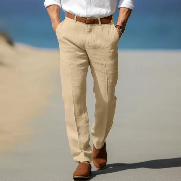 Santi - Pantalones de Lino Ligeros para Días Cálidos