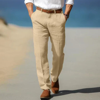Santi - Pantalones de Lino Ligeros para Días Cálidos